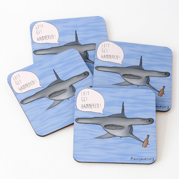 Item preview, hammered head shark designed and sold by dottydoodles.