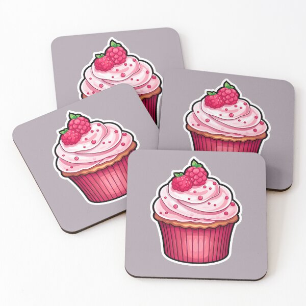 Item preview, Cute raspberry cupcake designed and sold by AerinDigital.