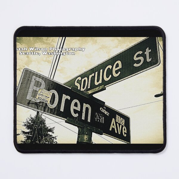 Item preview, Boren Avenue & Spruce Street, Seattle, Washington designed and sold by The Street Sign Store.