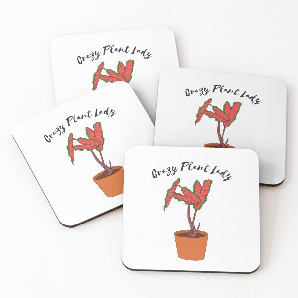 Item preview, Planta Loca Lady Caladium Rosa designed and sold by NosyRosyArt.