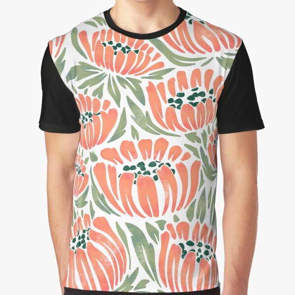 Item preview, Orange Retro Floral Illustration designed and sold by Courtlandia.