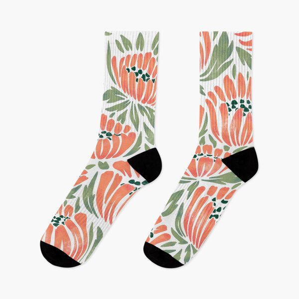Item preview, Orange Retro Floral Illustration designed and sold by Courtlandia.