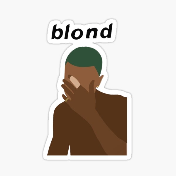 Frank Ocean Blonde Album Cover Sticker for Sale by Coolkinglou