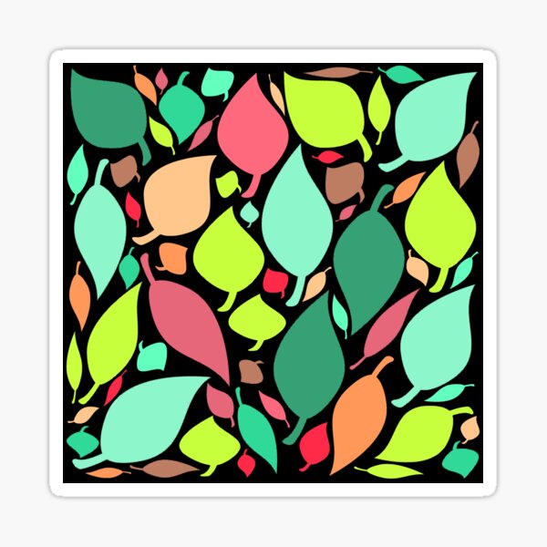 Abstract leaves Sticker