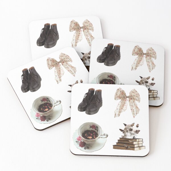 Item preview, coquette dark academia sticker set designed and sold by kayacobain.