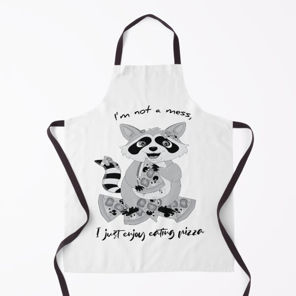 Item preview, Messy Raccoon eating pizza designed and sold by atedesigns.