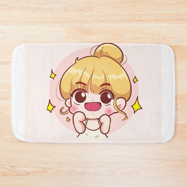 Item preview, Happy Cute Girl with a Smiling Expression - Hand-Drawn Cartoon Art Illustration designed and sold by hjian8219.