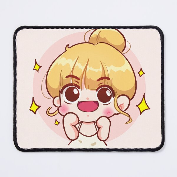 Item preview, Happy Cute Girl with a Smiling Expression - Hand-Drawn Cartoon Art Illustration designed and sold by hjian8219.