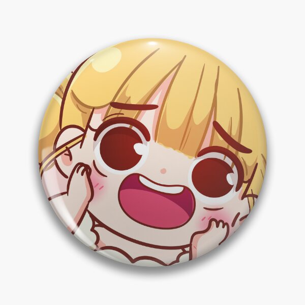 Item preview, Cheerful Cute Girl with a Smiling Expression - Hand-Drawn Cartoon Art Illustration designed and sold by hjian8219.