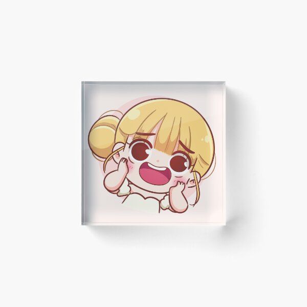 Item preview, Cheerful Cute Girl with a Smiling Expression - Hand-Drawn Cartoon Art Illustration designed and sold by hjian8219.