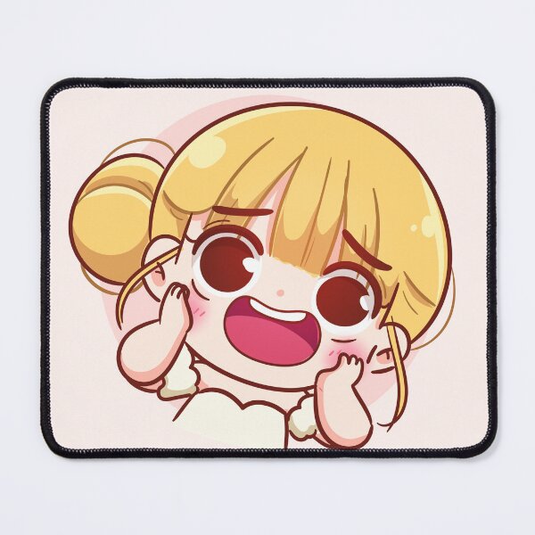 Item preview, Cheerful Cute Girl with a Smiling Expression - Hand-Drawn Cartoon Art Illustration designed and sold by hjian8219.