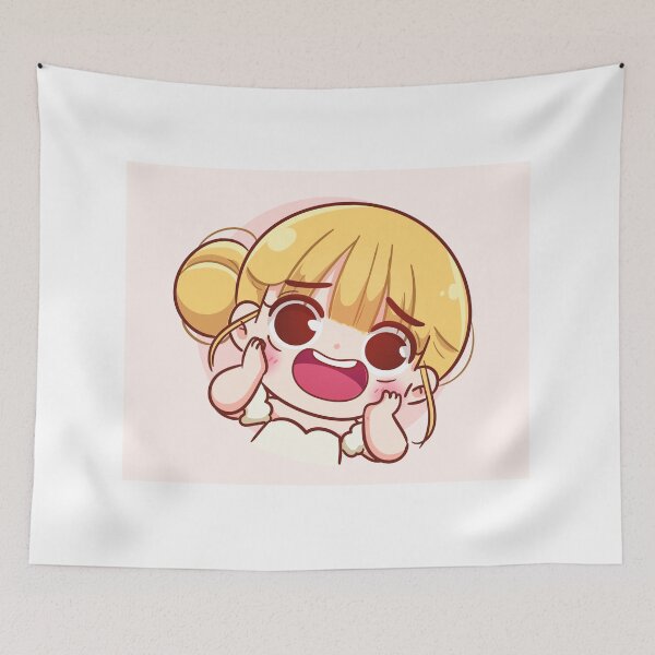 Item preview, Cheerful Cute Girl with a Smiling Expression - Hand-Drawn Cartoon Art Illustration designed and sold by hjian8219.