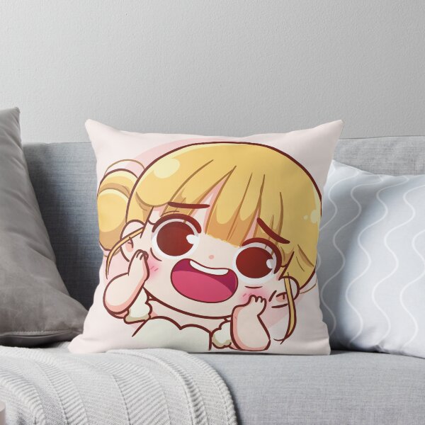 Item preview, Cheerful Cute Girl with a Smiling Expression - Hand-Drawn Cartoon Art Illustration designed and sold by hjian8219.