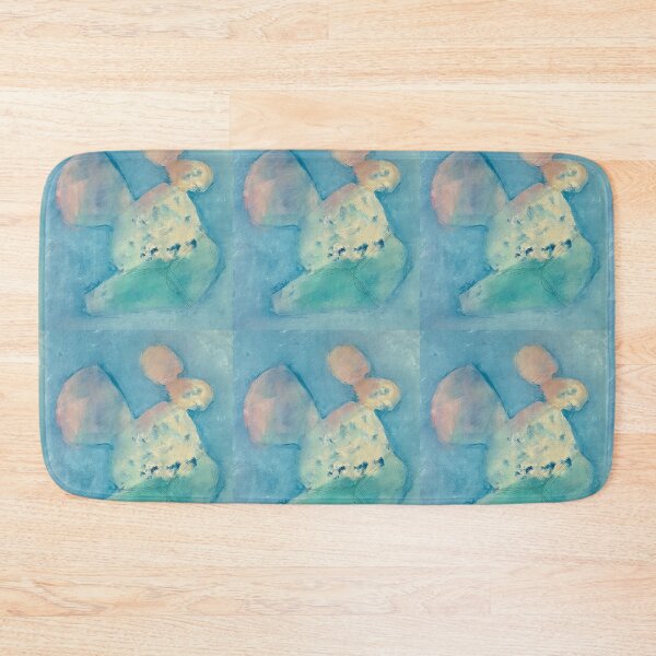 Item preview, Abstract Stones Painting with Tones of Blue and Greens designed and sold by AASparksDesigns.