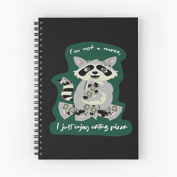 Item preview, Messy Raccoon eating pizza designed and sold by atedesigns.