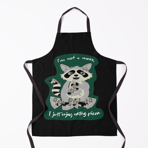 Item preview, Messy Raccoon eating pizza designed and sold by atedesigns.
