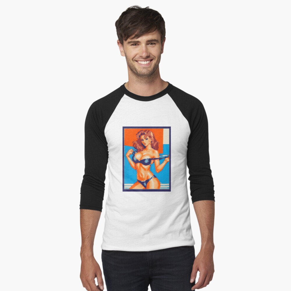 Item preview, Baseball ¾ Sleeve T-Shirt designed and sold by 8bitglam.