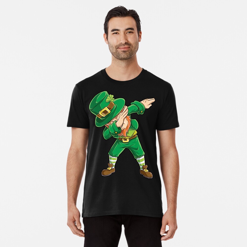 Nice Dabbing Leprechaun Chicago Cubs Happy St. Patrick's Day Shirt