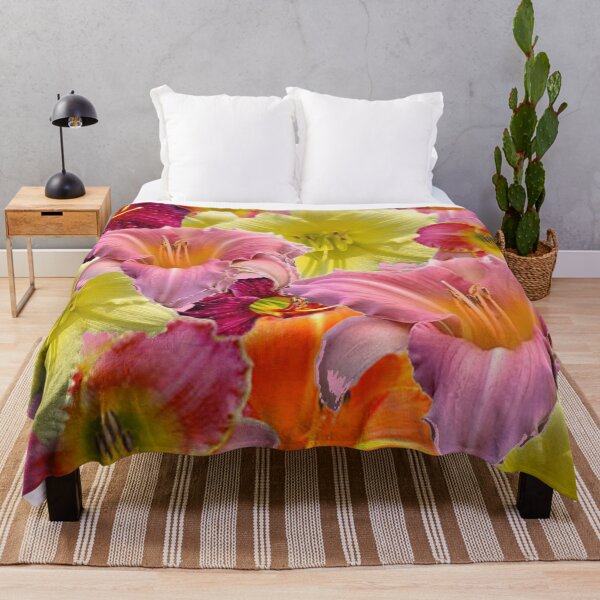 Item preview, ASSORTED COLORFUL DAY LILIES FLORAL ART designed and sold by sharlesart.