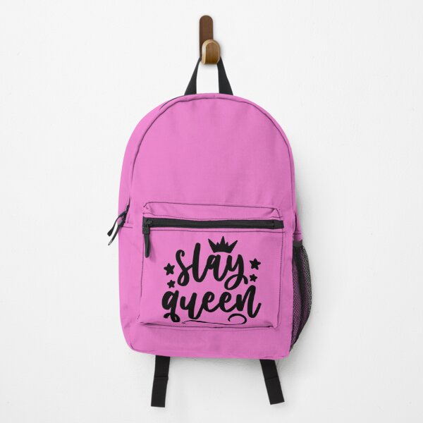 Item preview, SLAY QUEEN sticker pink designed and sold by ArtMeetsPizza.