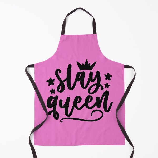 Item preview, SLAY QUEEN sticker pink designed and sold by ArtMeetsPizza.