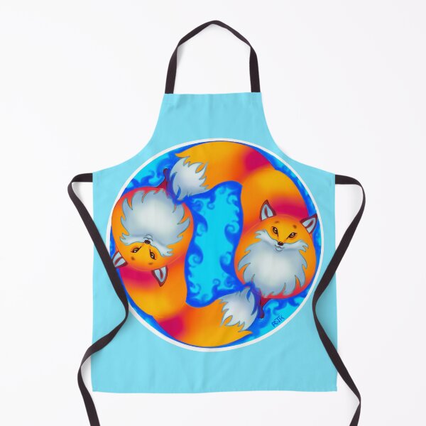 Item preview, Double Fox Wave on Light Blue designed and sold by RJKpoyp.