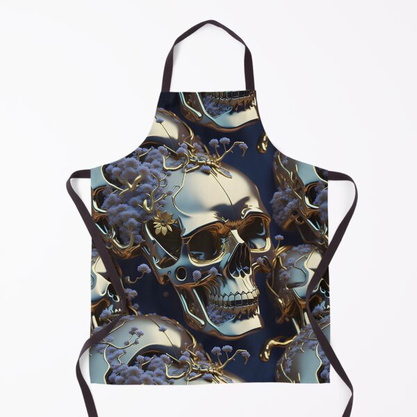 Item preview, Golden Skulls Intriguing Seamless Pattern designed and sold by ThiagoSDantas.