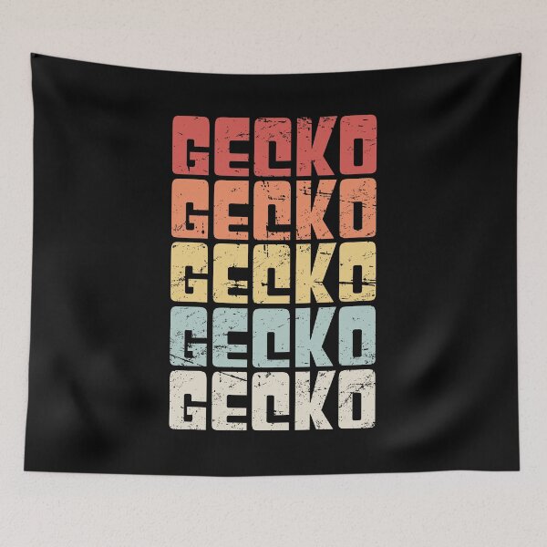 Item preview, Retro Vintage GECKO Text designed and sold by Jam Jar.