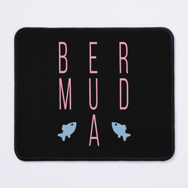 Item preview, Bermuda Fish Modern Bold Block Text Dark Color designed and sold by TinyStarAmerica.