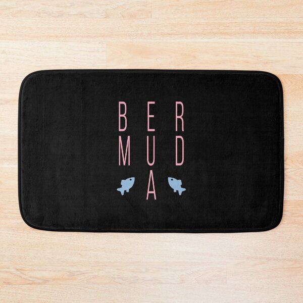 Item preview, Bermuda Fish Modern Bold Block Text Dark Color designed and sold by TinyStarAmerica.