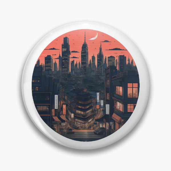 Item preview, Anime Sunset City: Aesthetic Urban Vibes designed and sold by lcmmagency.