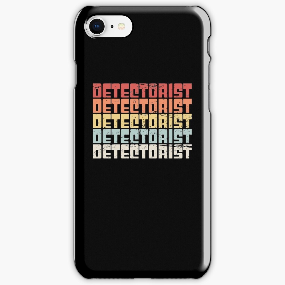 "DETECTORIST | Vintage Metal Detector" iPhone Case & Cover ...