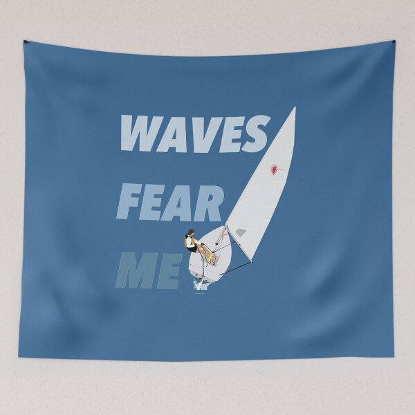 Item preview, Waves Fear Me Laser Sailing Woman designed and sold by J-Bat.