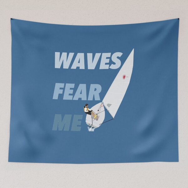 Item preview, Waves Fear Me Laser Sailing Man designed and sold by J-Bat.