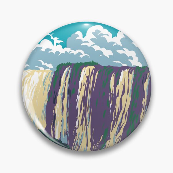 Item preview, Iguazu Falls in Iguazu National Park Between Argentina and Brazil WPA Art Deco Poster  designed and sold by patrimonio.