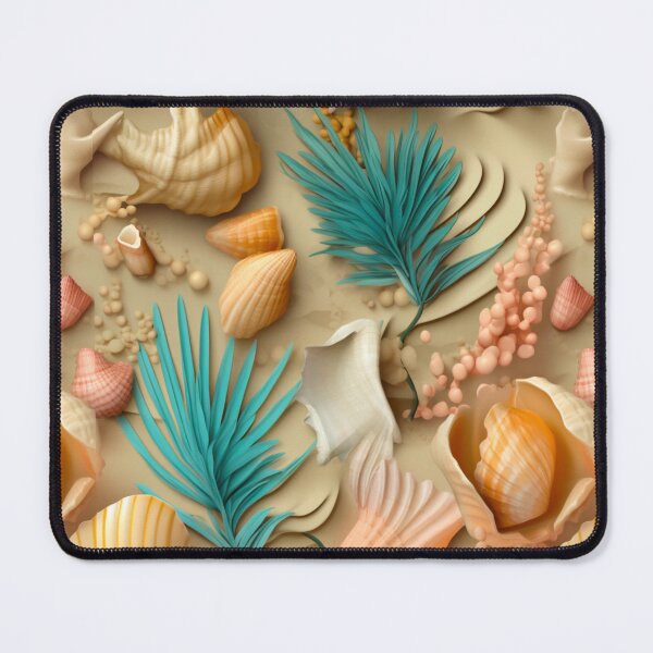 Item preview, Seashells on the sandy beach print designed and sold by PaperieJennifer.