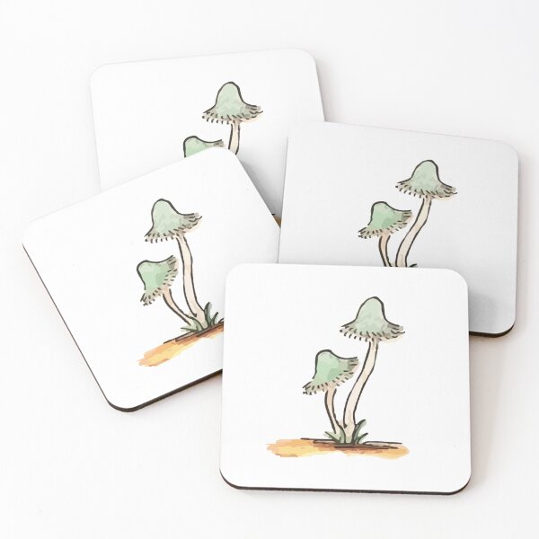Item preview, Green Stem Pinkgill Mushroom designed and sold by LilyBeeLane.