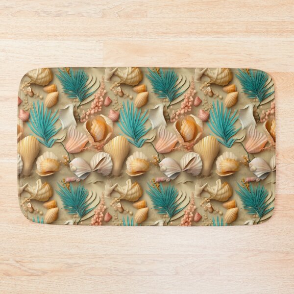 Item preview, Seashells on the sandy beach print designed and sold by PaperieJennifer.