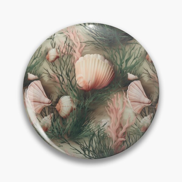 Item preview, Seashells on the sandy beach print designed and sold by PaperieJennifer.