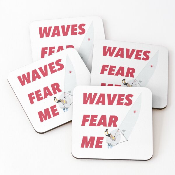 Item preview, Waves Fear Me Laser Sailing Man Red designed and sold by J-Bat.