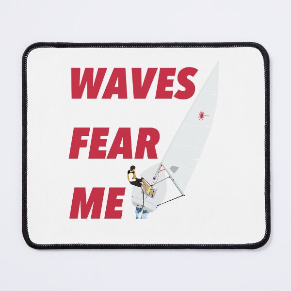 Item preview, Waves Fear Me Laser Sailing Man Red designed and sold by J-Bat.