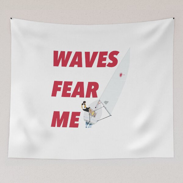 Item preview, Waves Fear Me Laser Sailing Man Red designed and sold by J-Bat.
