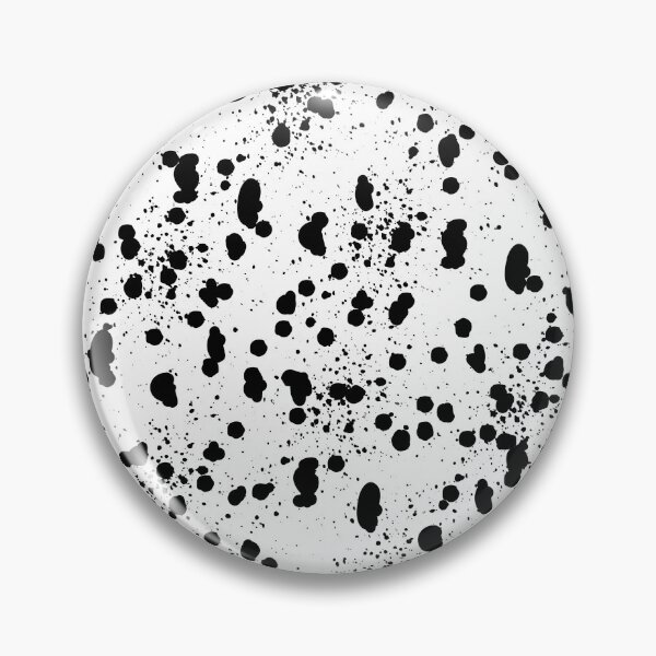 Item preview, Dalmatian Spots Pattern - Black and White Animal Print Ink Dots designed and sold by SMillustrations.