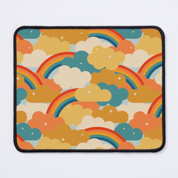 Item preview, 70s Rainbow Clouds - Large designed and sold by latheandquill.