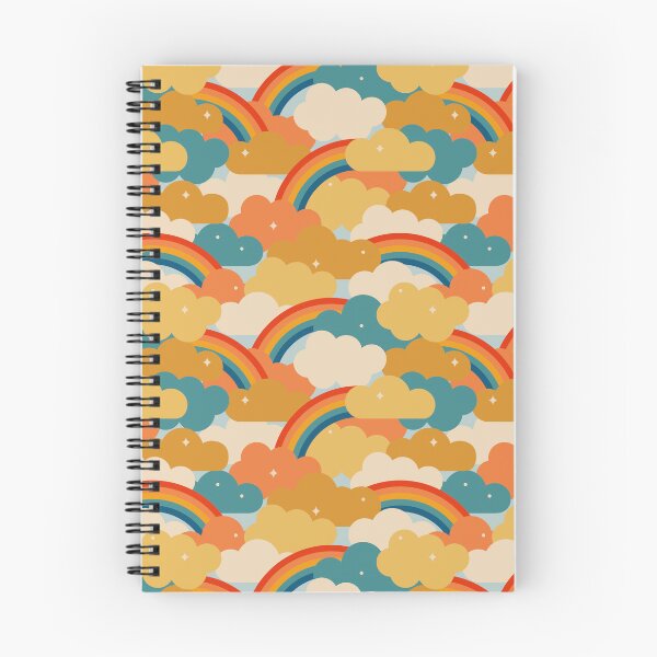 Item preview, 70s Rainbow Clouds - Large designed and sold by latheandquill.