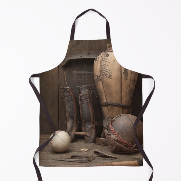 Item preview, "Vintage Baseball Equipment: Distressed Look Design for Gloves, Bats, and Balls" designed and sold by CyberCollective.