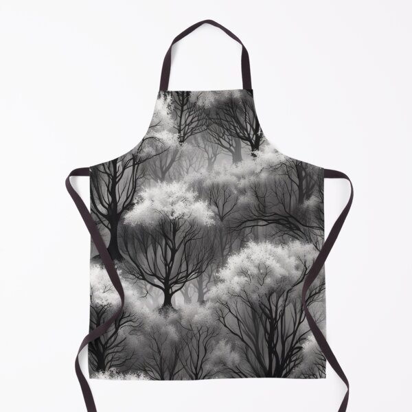 Item preview, Abstract Black and White Winter Tree Forest Pattern designed and sold by calibrit.