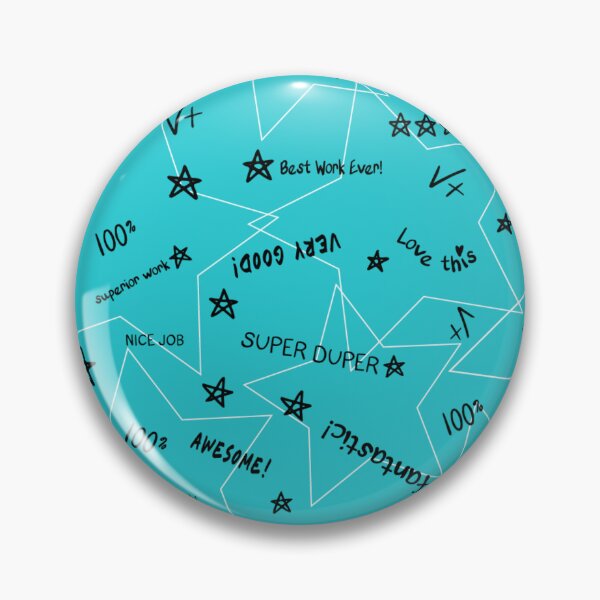 Item preview, Making the Grade - Bright Aqua Blue designed and sold by Una Somerville.