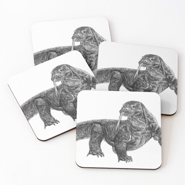 Item preview, Komodo Dragon (Realistic Pencil Drawing) | Safari Sketches designed and sold by flypigart.