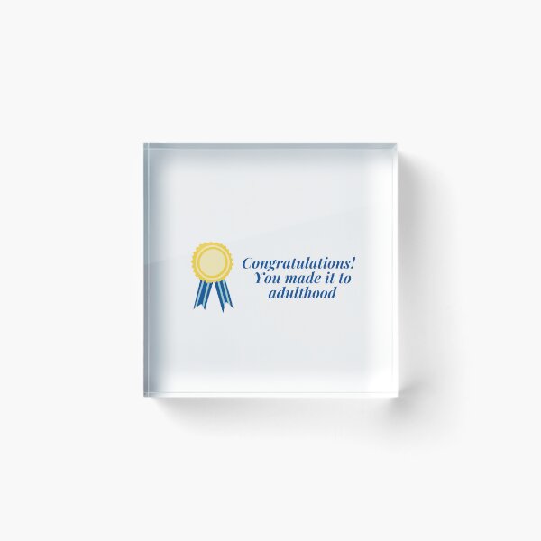 Item preview, Congratulations! you reached adulthood designed and sold by VibeWithTheLife.